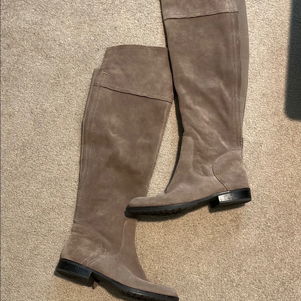 Franco Sarto Taupe Over-the-Knee Boots